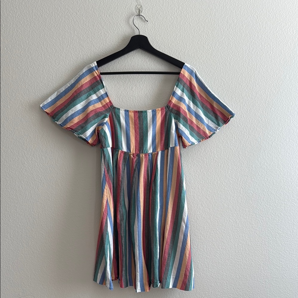 Madewell Mini Multicolor Striped Dress